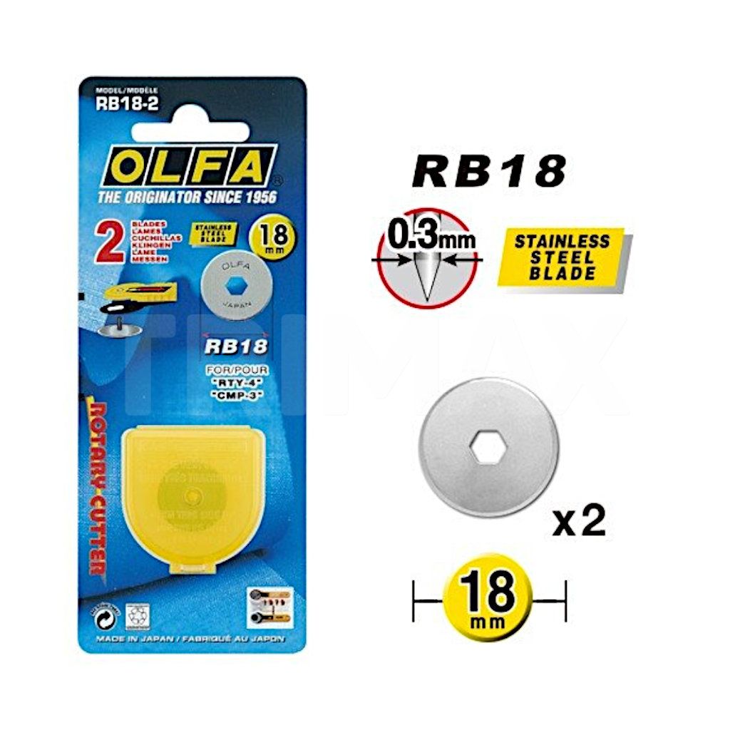 OLFA® RB-18-2 lame pentru cusut