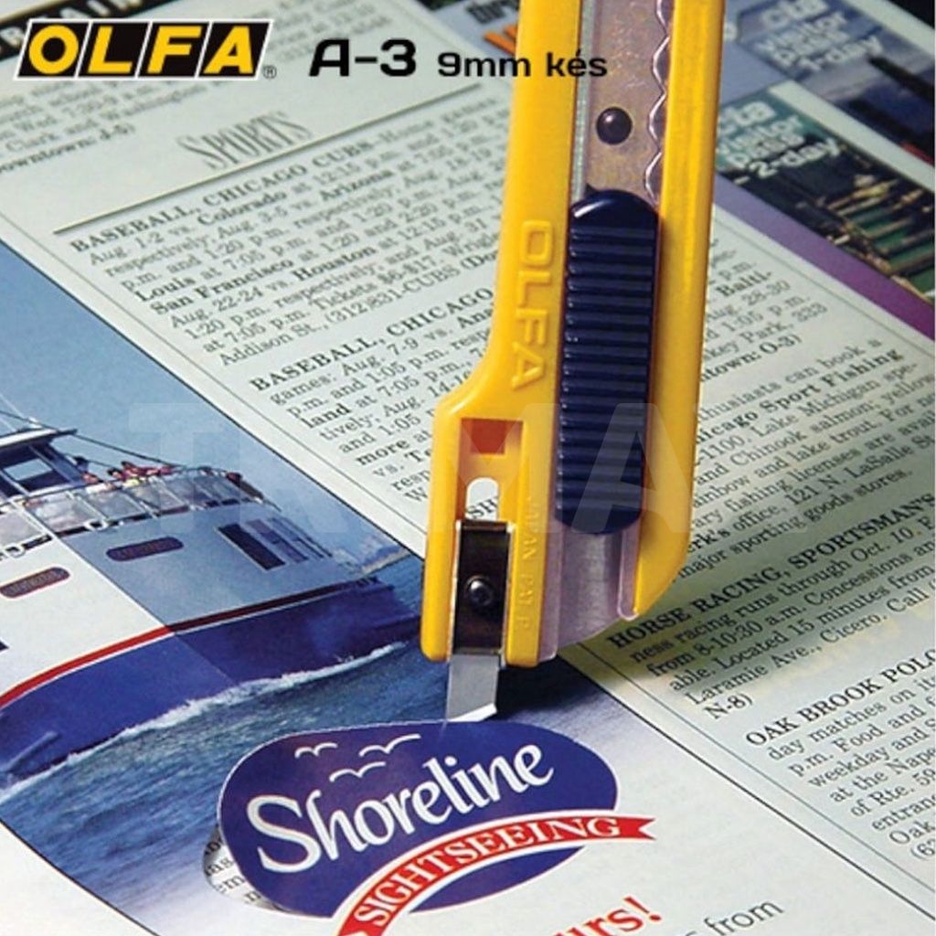 OLFA® A 3 cutit de 9 mm