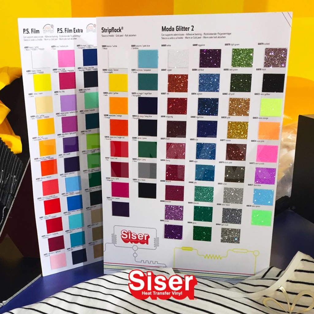 Mostrar culori - Folii pentru personalizari materiale textile