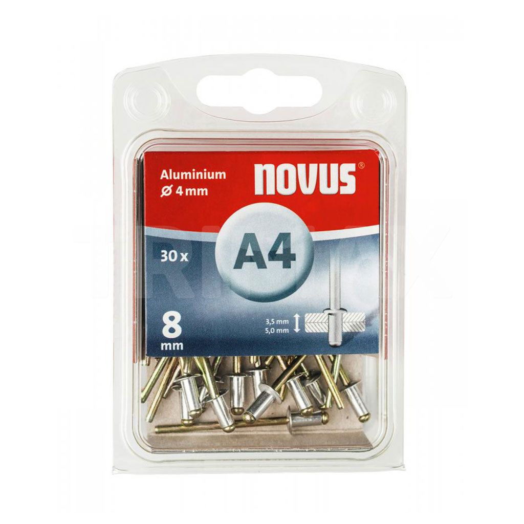 Nituri Oarbe A 4 x 8mm Aluminiu Novus