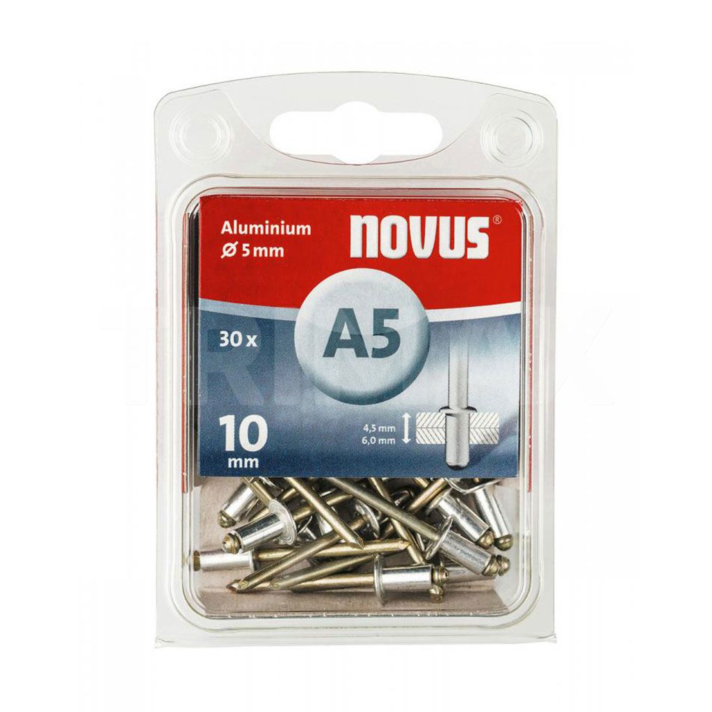 Nituri Oarbe A 5 x 10mm Aluminiu Novus