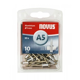 [4009729016022] Nituri Oarbe A 5 x 10mm Aluminiu Novus