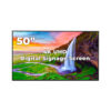 Display LED 50" NEC MultiSync® ME502, UHD, VA with Direct LED backlights, 450 cd/m², 18/7, media player, Android 13