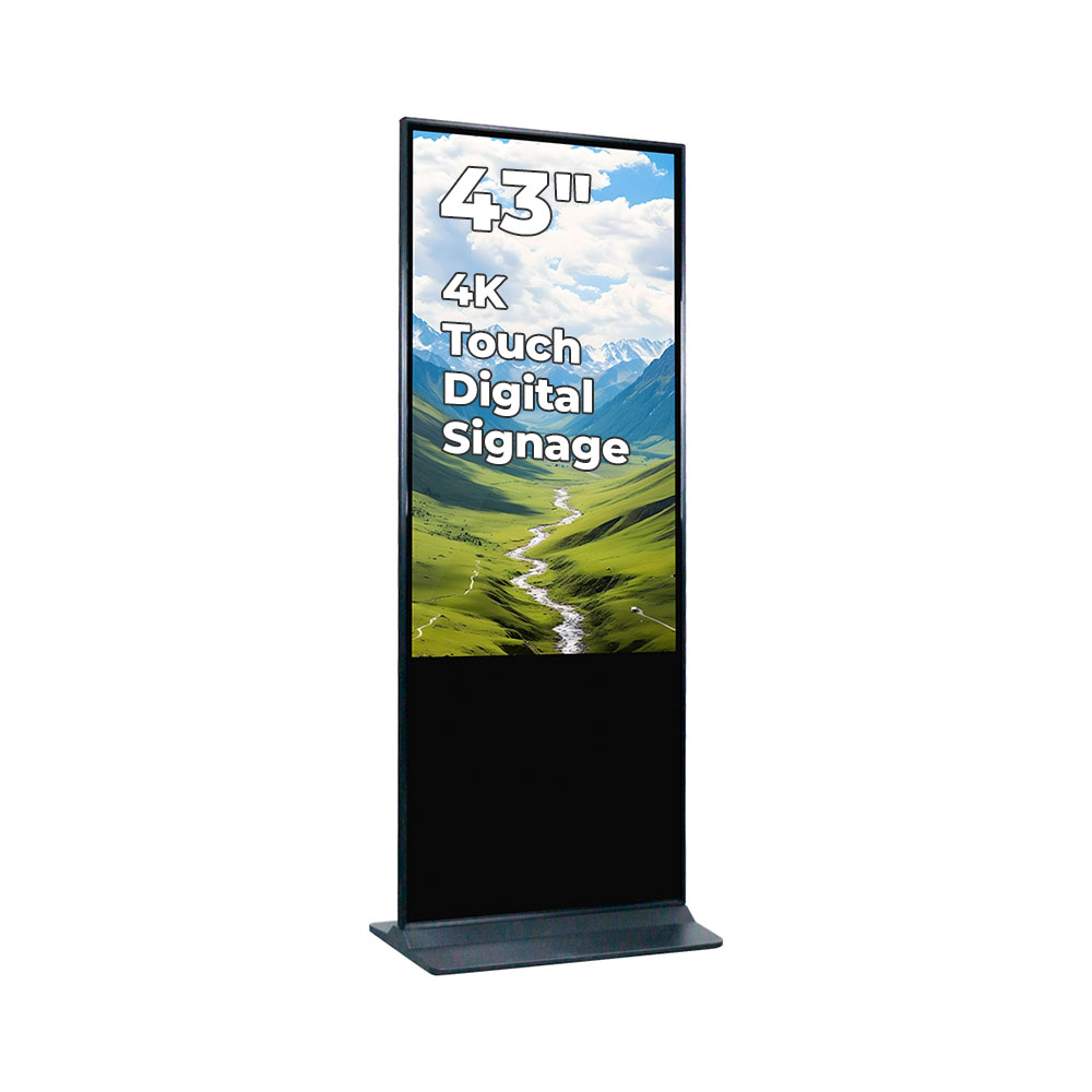 Totem de interior EVOBOARD 43" cu touch 4K, Android 11