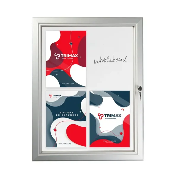 Avizier magnetic standard cu sistem de inchidere, Weatherproof-trimax