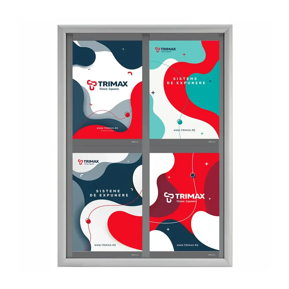 Avizier NANO Display cu rama click-trimax