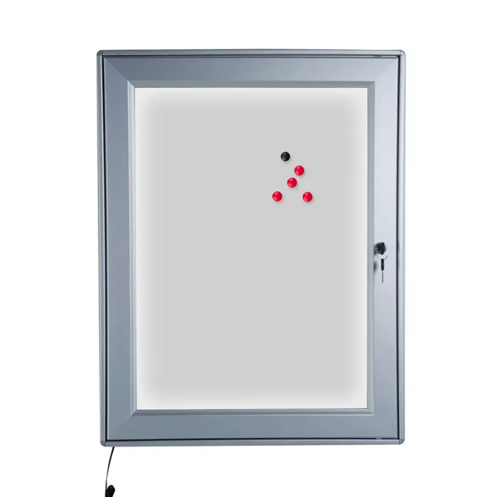 Avizier premium cu iluminare LED si sistem de inchidere-trimax