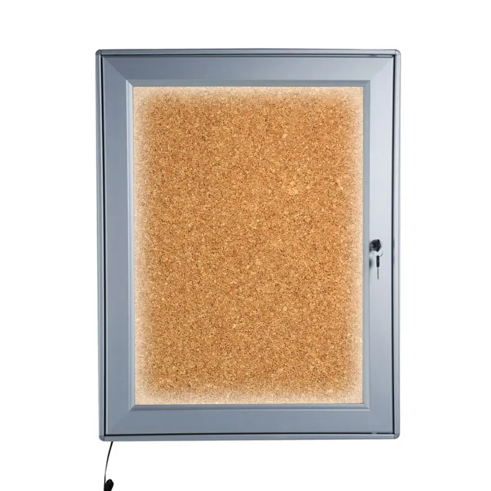 Avizier premium cu iluminare LED si sistem de inchidere-trimax