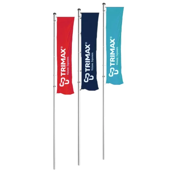 Catarg Aluminiu pentru Expunere Steaguri tip WINDTRACKER Înălțime 6-12m-trimax