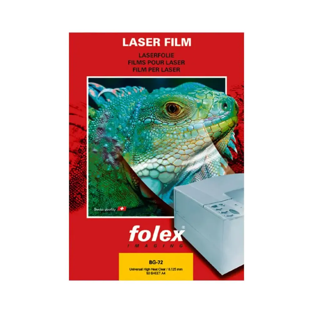 Film transparent printabil pe ambele fețe BG 72 - Folex®-trimax