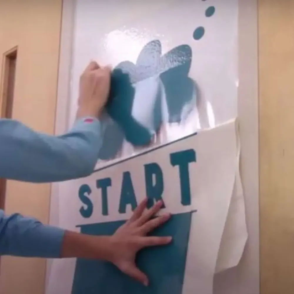 Folie de transfer LA METRU cu material suport - ORATAPE® MT80P-trimax