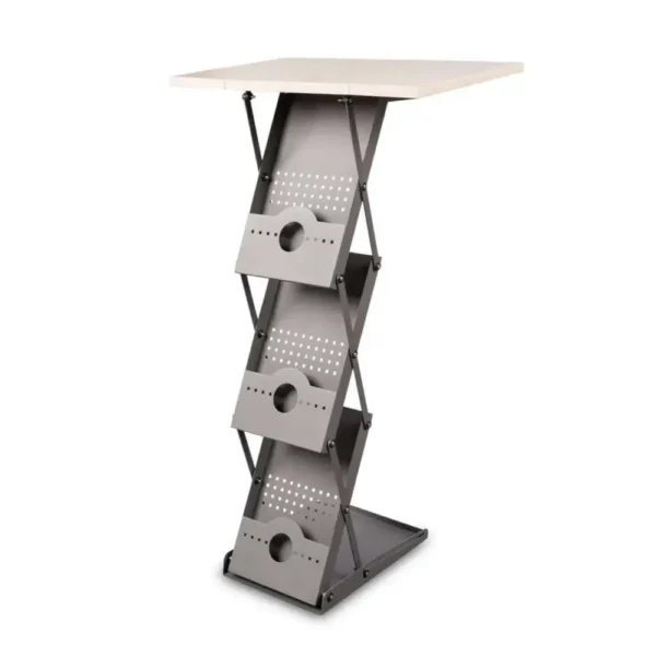 Info desk pliabil cu 3 buzunare A4 pentru expunere reviste, brosuri, cataloage 2 in 1-trimax