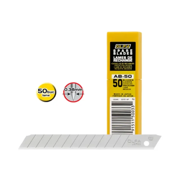 Lame de schimb 9 mm - Olfa AB-50-trimax