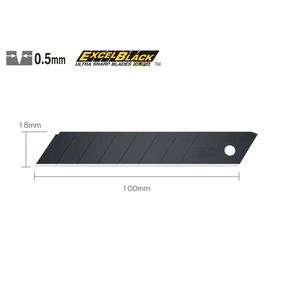 Lame Negre 18mm LBB - OLFA®-trimax