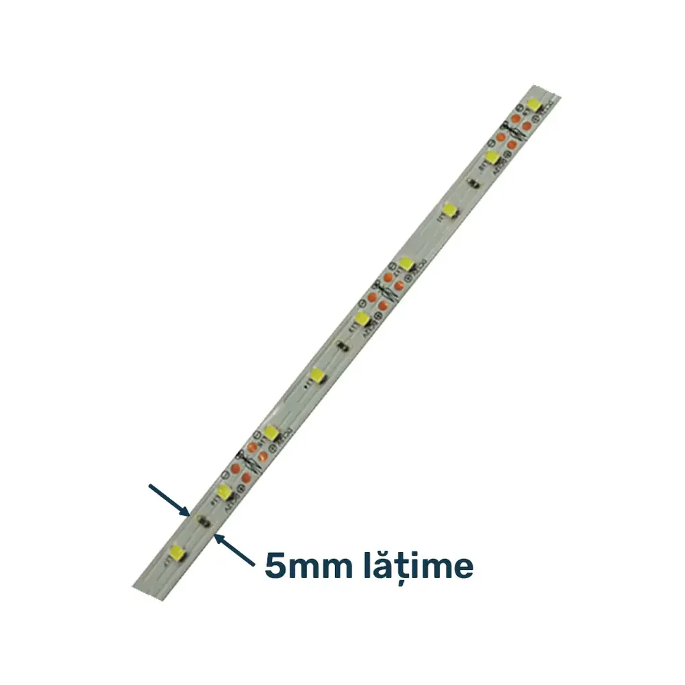 LEDArt - Bandă LED 2835 alb rece pentru interior Int 5mm-trimax