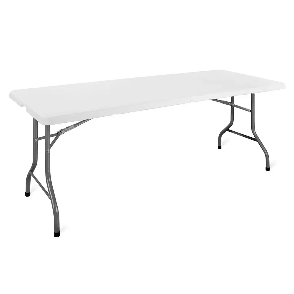 Masă Pliabilă Dreptunghiulară Albă pentru Evenimente-trimax