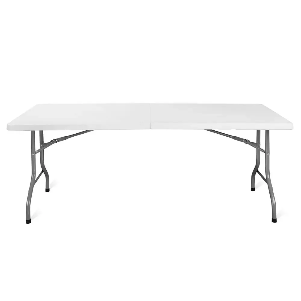 Masă Pliabilă Dreptunghiulară Albă pentru Evenimente-trimax
