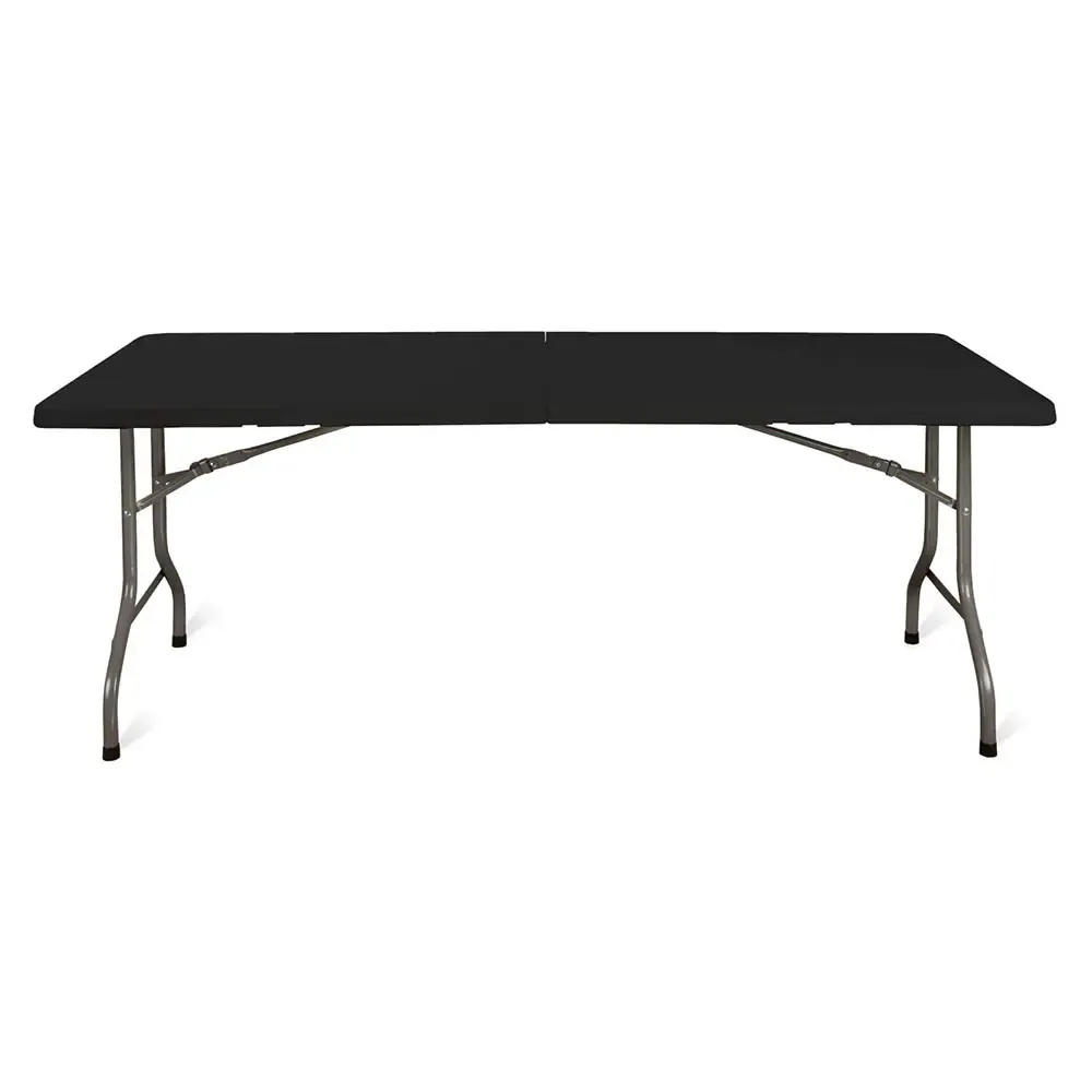 Masă Pliabilă Dreptunghiulară Neagră pentru Evenimente-trimax
