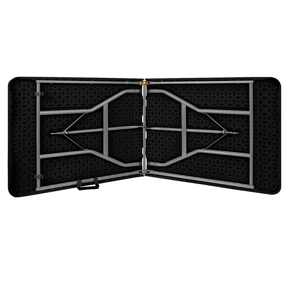 Masă Pliabilă Dreptunghiulară Neagră pentru Evenimente-trimax