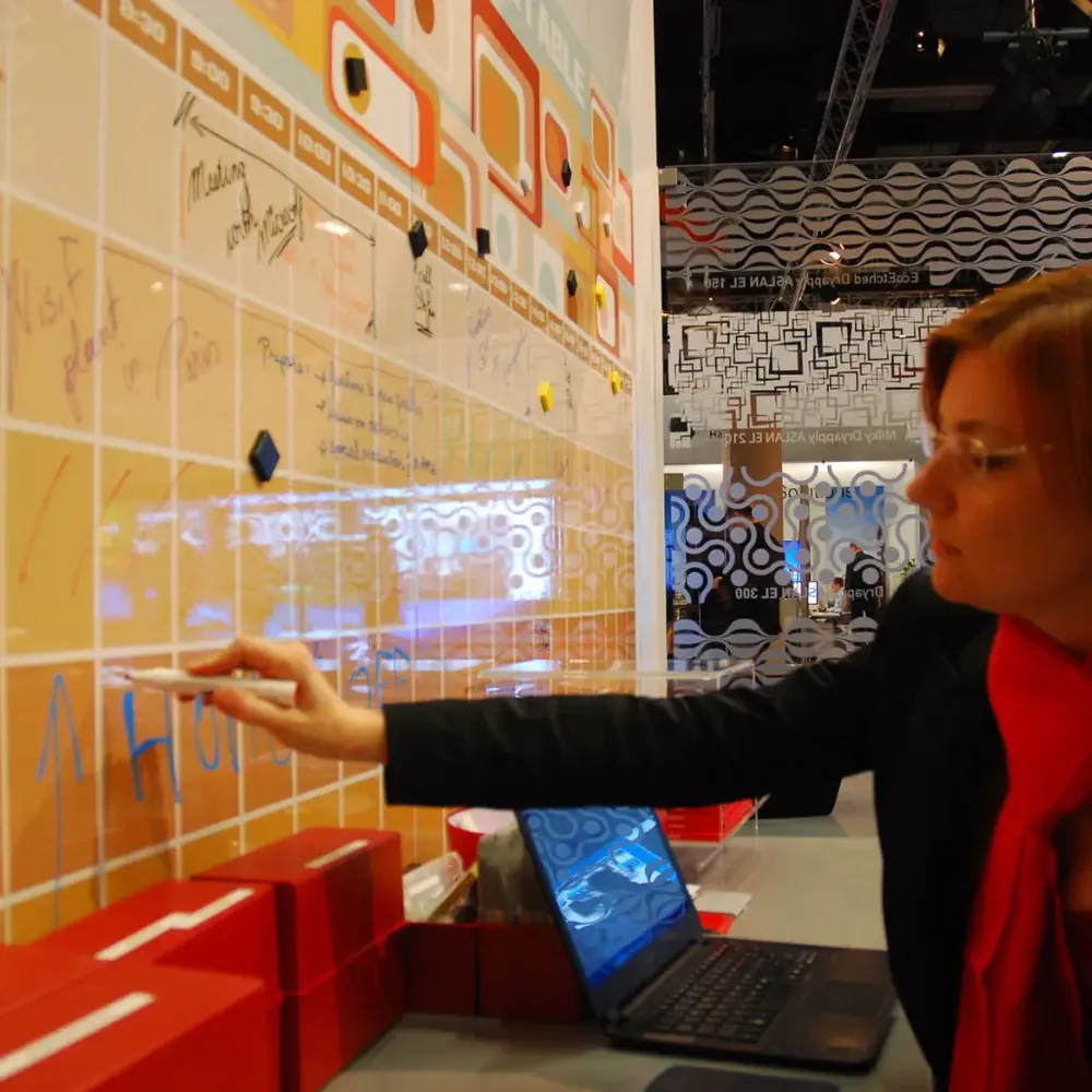 Memoboard Transparent pentru Scris cu Marker - CB 90 - ASLAN®-trimax