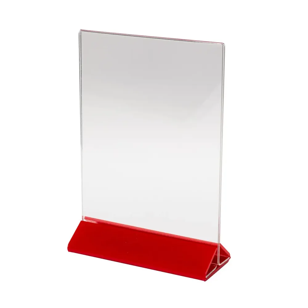 Menu Holder - Suport Meniu din Plexiglas cu Baza Colorata-trimax