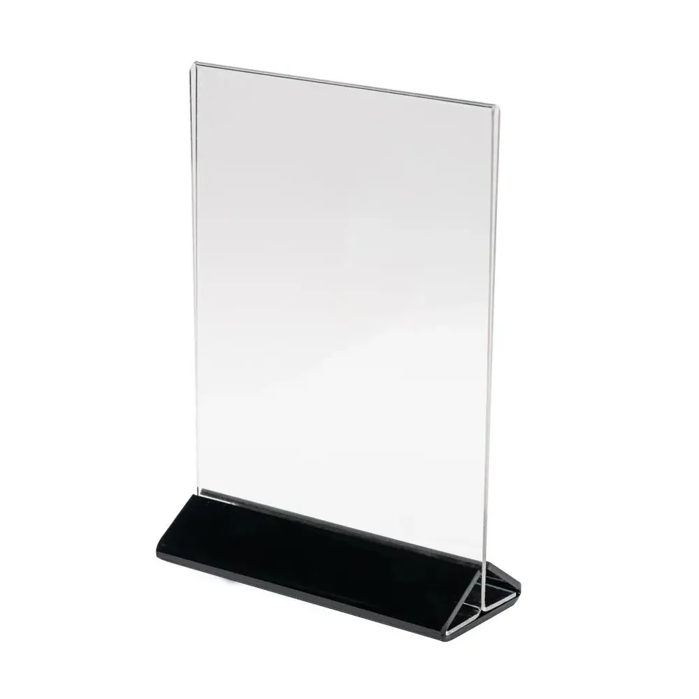 Menu Holder - Suport Meniu din Plexiglas cu Baza Colorata-trimax