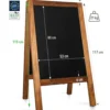 Panou stradal din lemn weatherproof tip tabla scolara-trimax