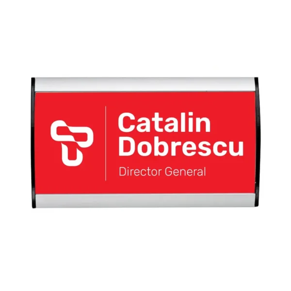Placuta birou personalizabila pentru usa sau perete h=90mm-trimax