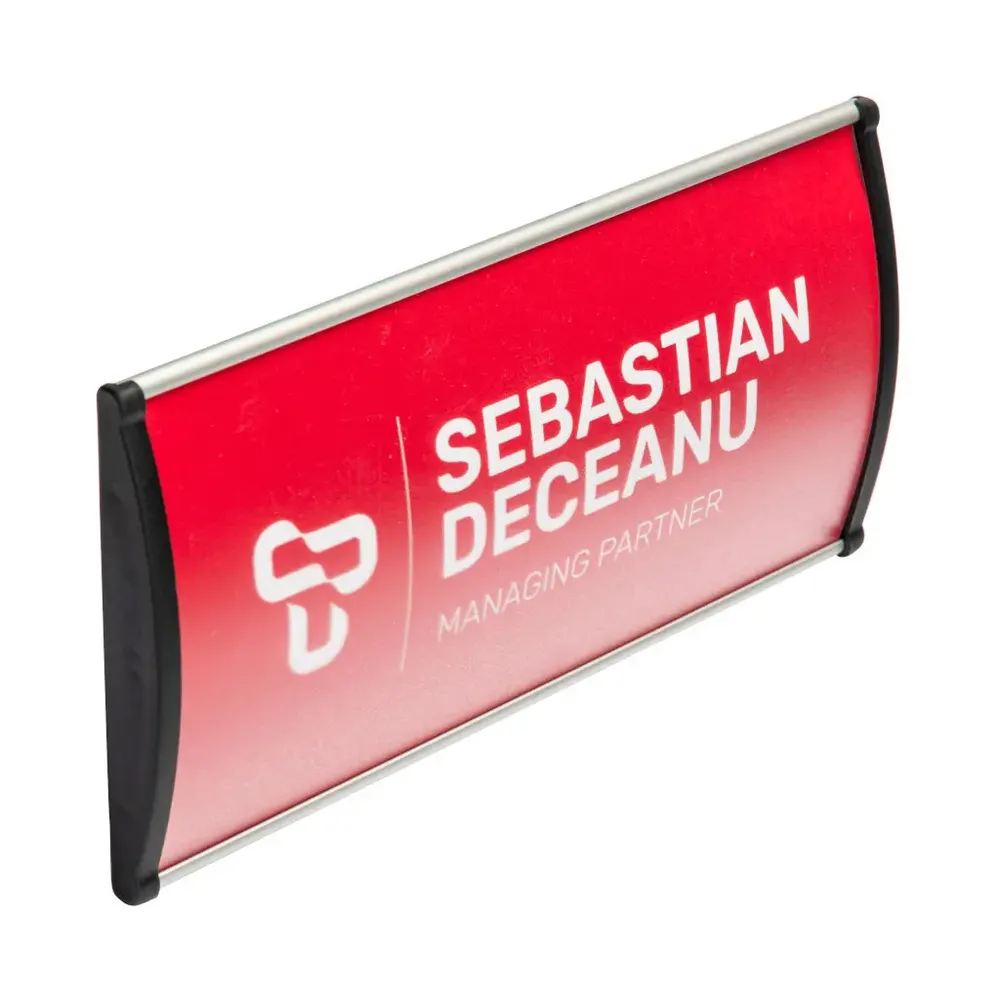 Placute directoriale convexe cu prindere pe usa sau perete h=105mm-trimax