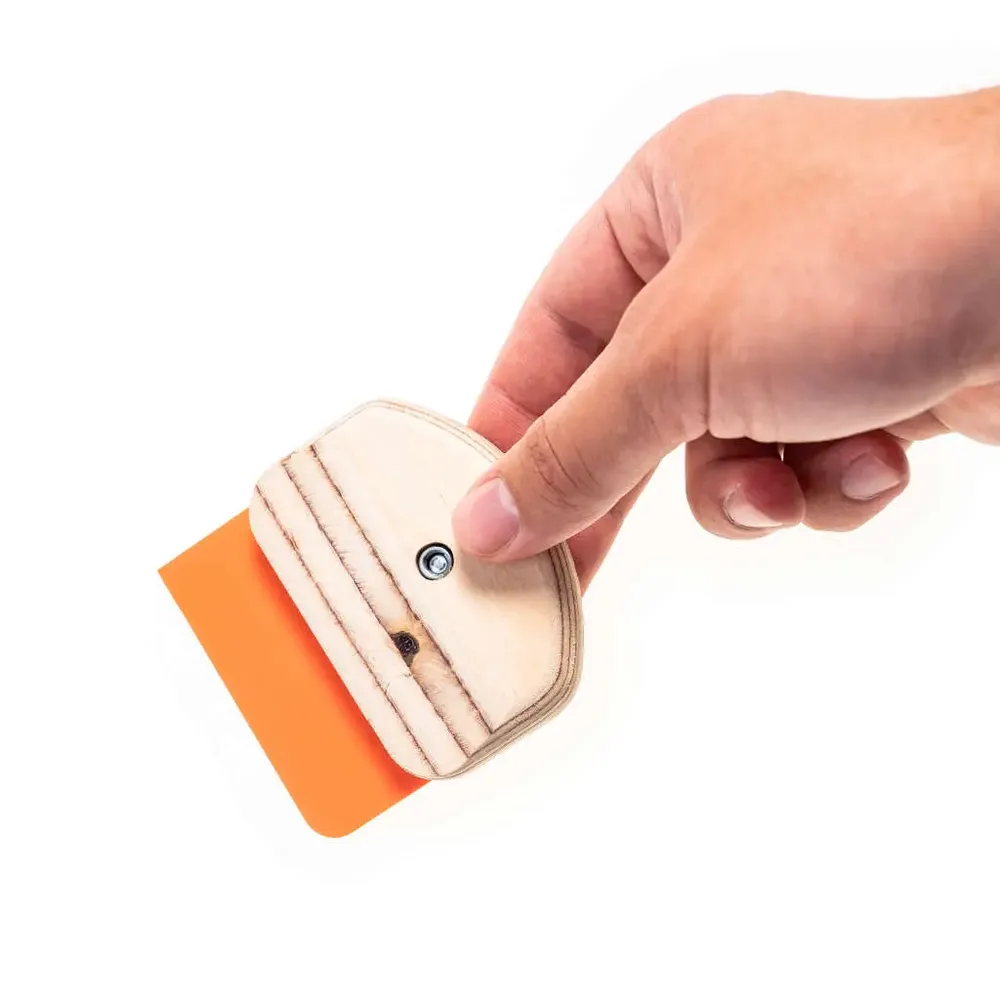 Racleta cu maner pentru indepartarea Foliei Adezive de pe Suprafete Sensibile - YelloBlade Egg -YELLOTOOLS-trimax