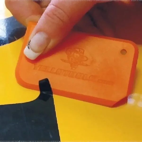 Racletă pentru Îndepărtarea Foliei Adezive Fără a Zgâria Suprafața - YelloBlade Orange-trimax