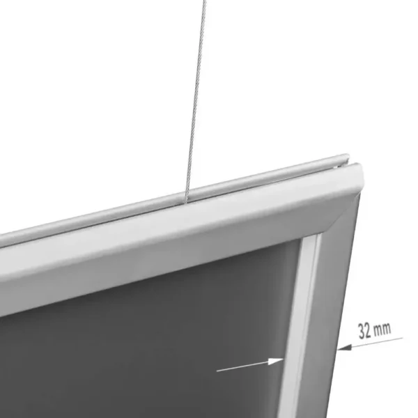 Ramă click suspendata 32mm dubla fata-trimax