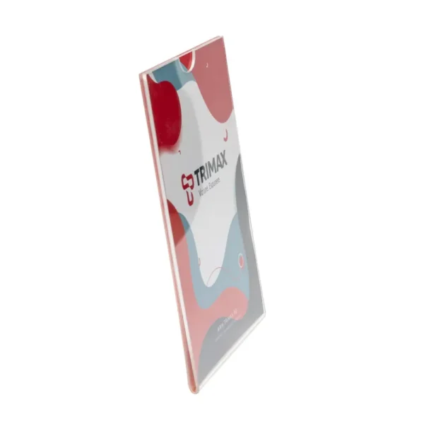 Sistem de afisare din plexiglas transparent, insert tip U-trimax