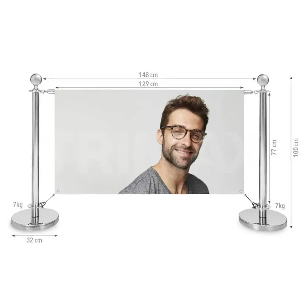 Stalp de delimitare, acces sau ghidare cromat-trimax