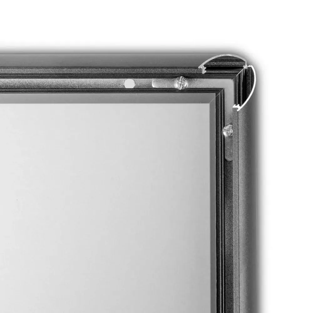 Stand informativ cu rama click si buzunar A4 pentru cataloage, brosuri, reviste-trimax