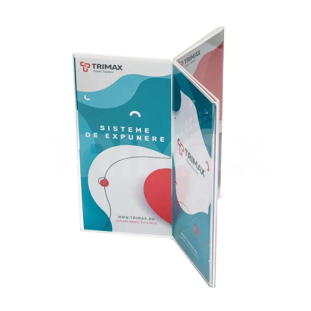 Suport Meniu cu 6 Fete-trimax