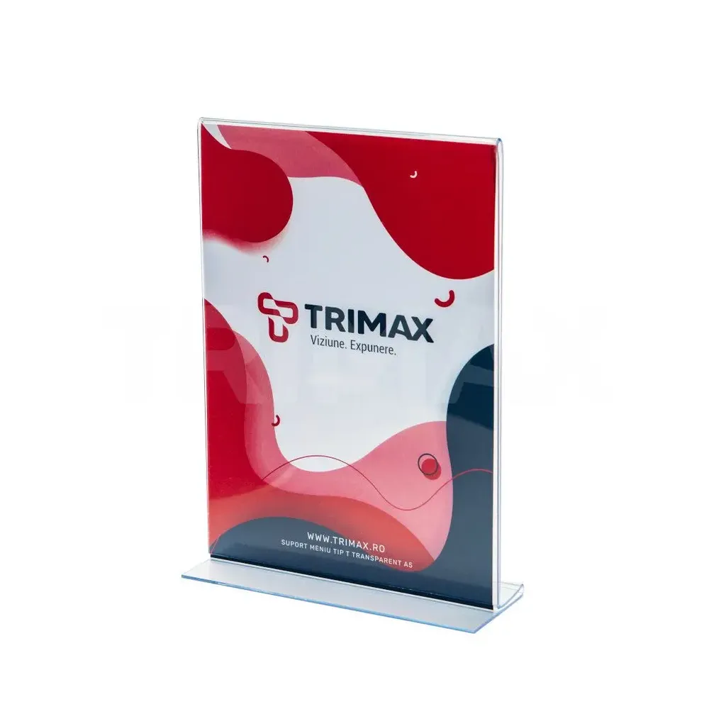 Suport Meniu Tip T Transparent-trimax