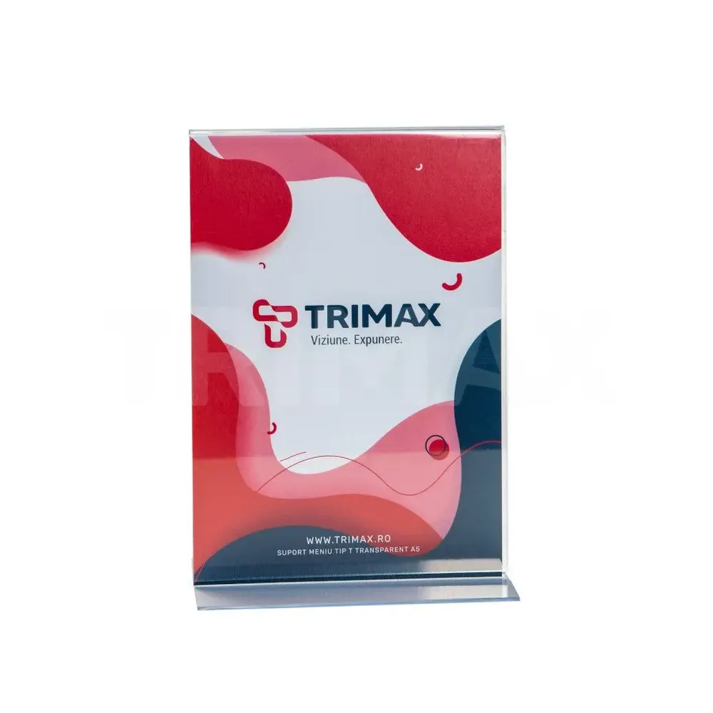 Suport Meniu Tip T Transparent-trimax