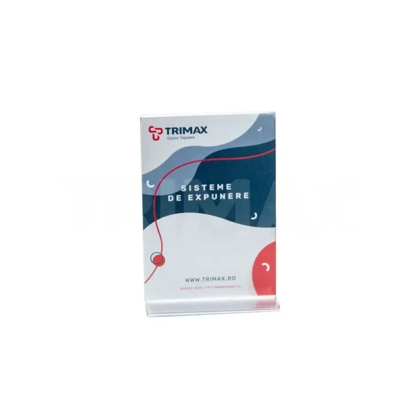 Suport Meniu Tip T Transparent-trimax