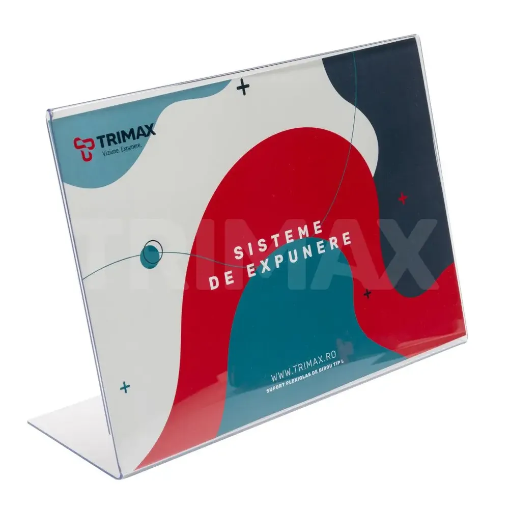 Suport Plexiglas de Birou Tip L-trimax