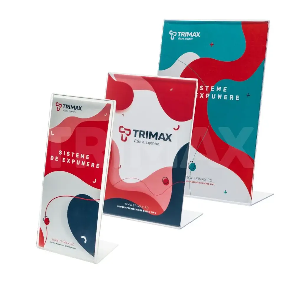 Suport Plexiglas de Birou Tip L-trimax