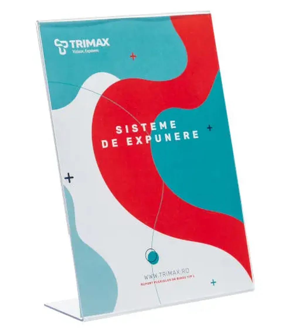 Suport Plexiglas de Birou Tip L-trimax