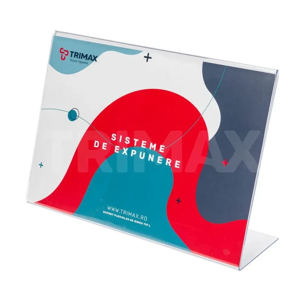 Suport Plexiglas de Birou Tip L-trimax