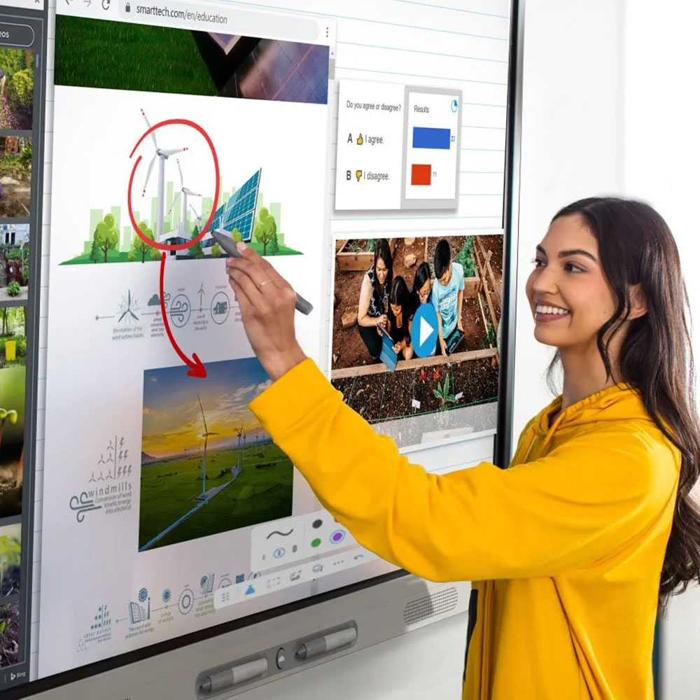 Display SMART Board® MX286-V5 Educational 86'', 16:9, Android 13