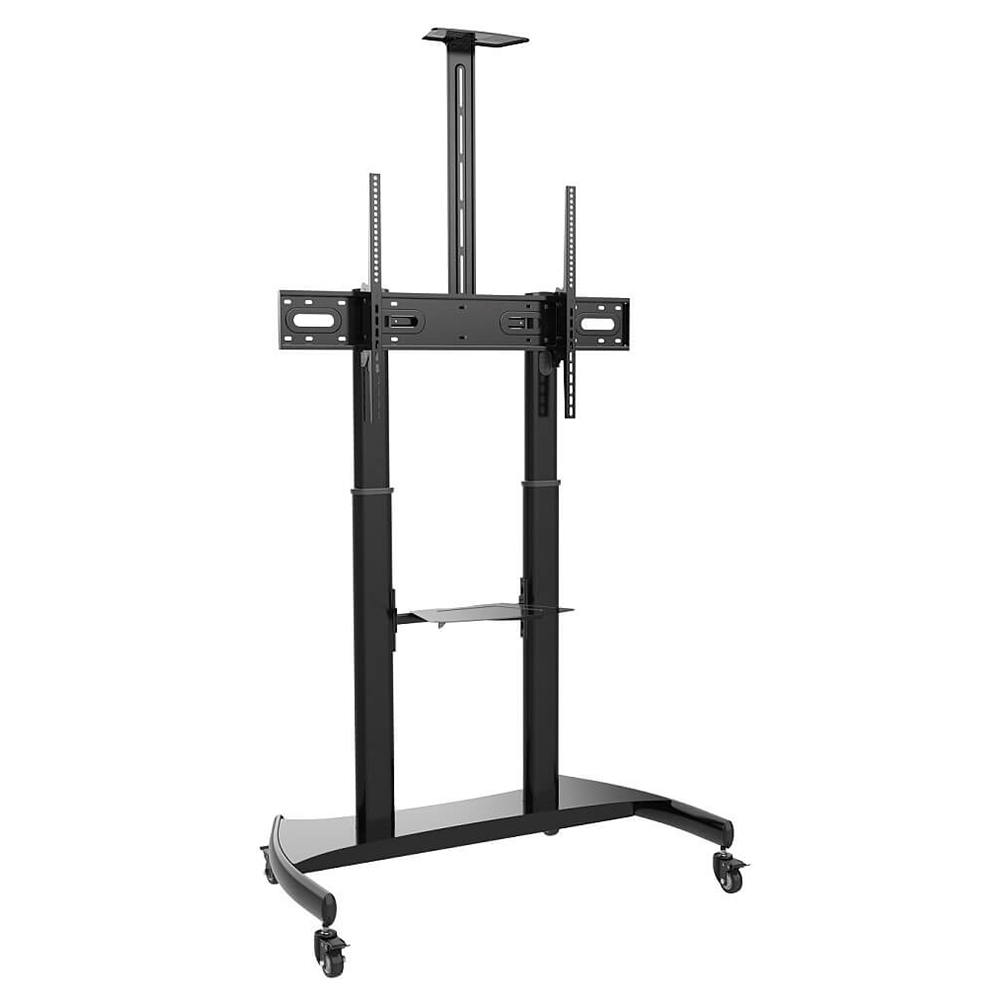 Stand TV mobil cu doua polite(max.5kg/polita) Blackmount TBM-T100, diagonale 60"-100", max. 100 kg