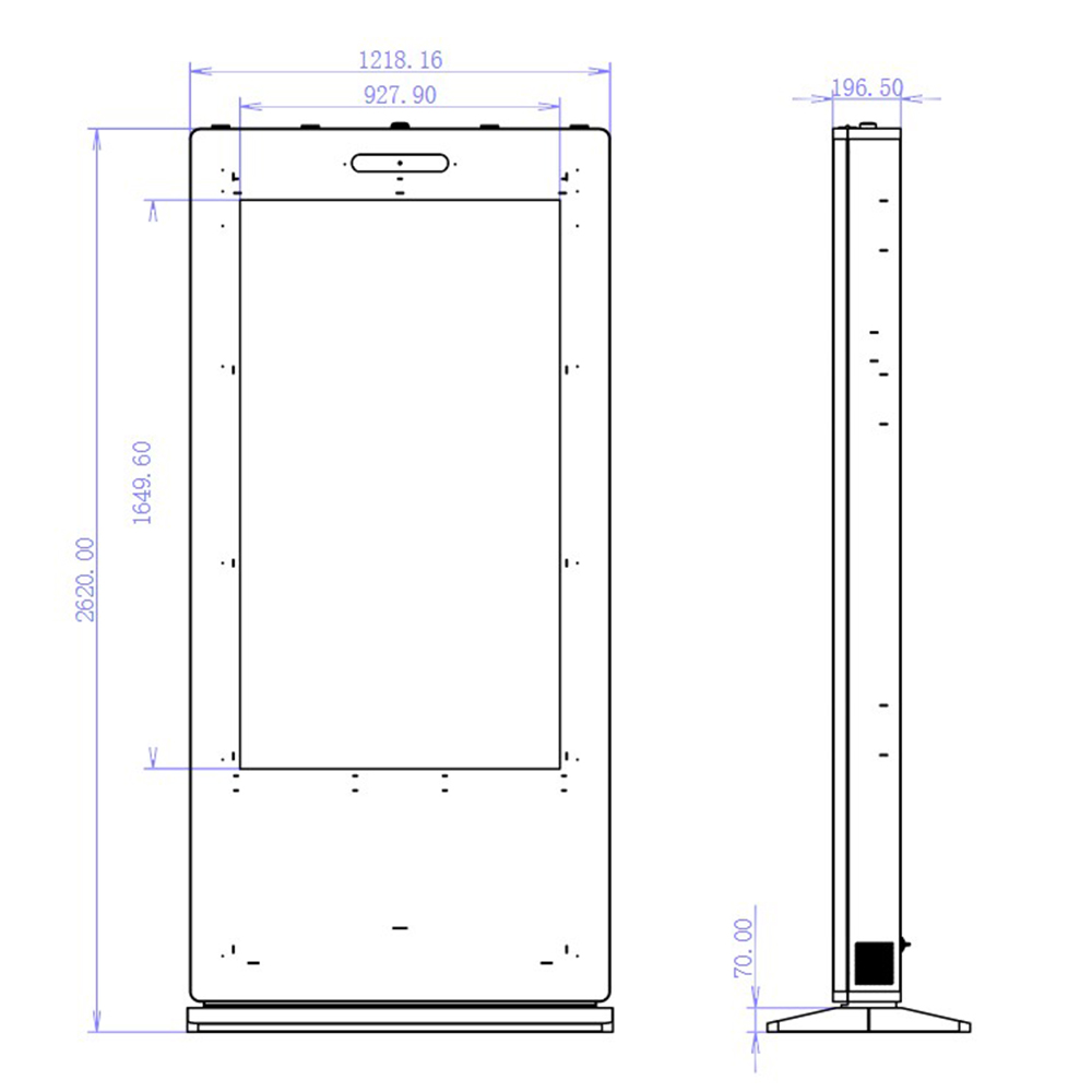 Totem de exterior/OUTDOOR EVOBOARD 750ODLAZ ,display 75", 4K, 4000nits, Android 11 RK3399, 4+32GB