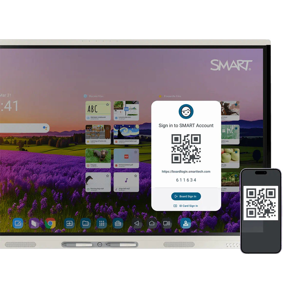 Display SMART Board® MX286-V5 Educational 86'', 16:9, Android 13