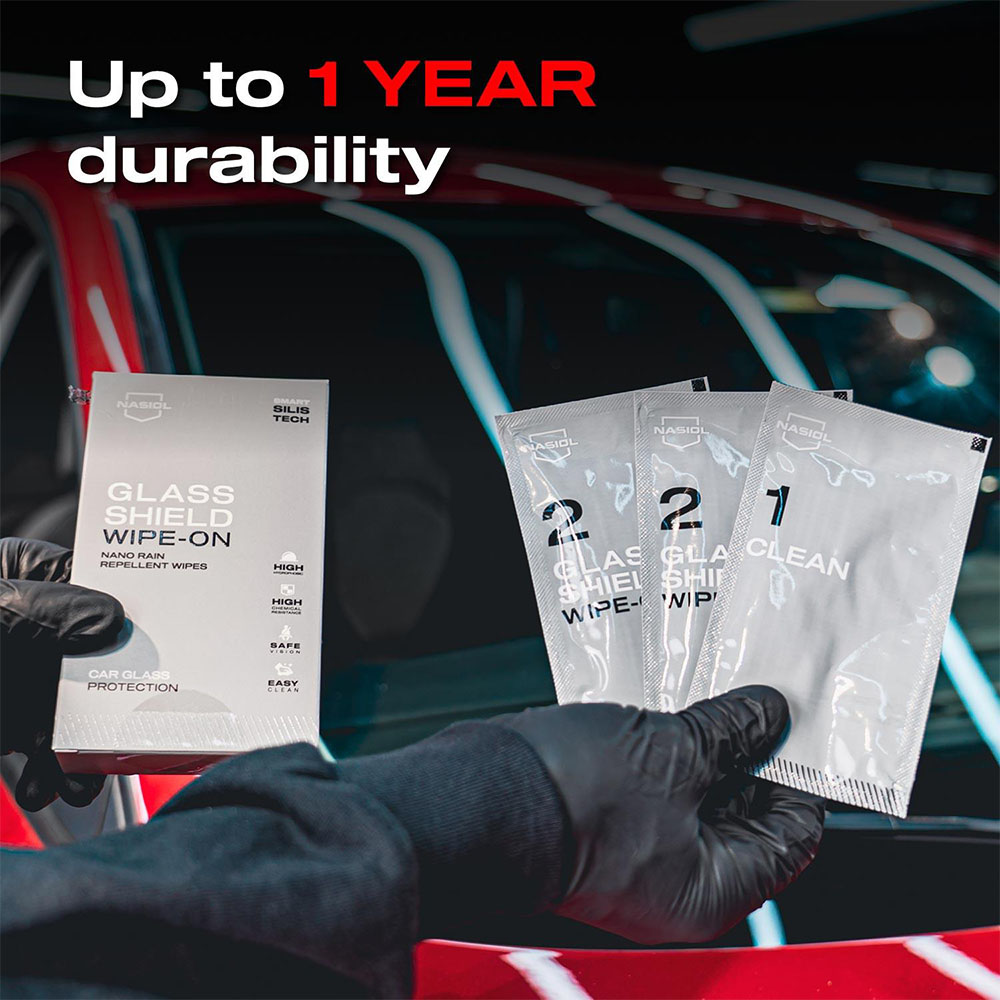 Șervețele pentru Protecție Parbriz - Nasiol GlassShield Wipe-On