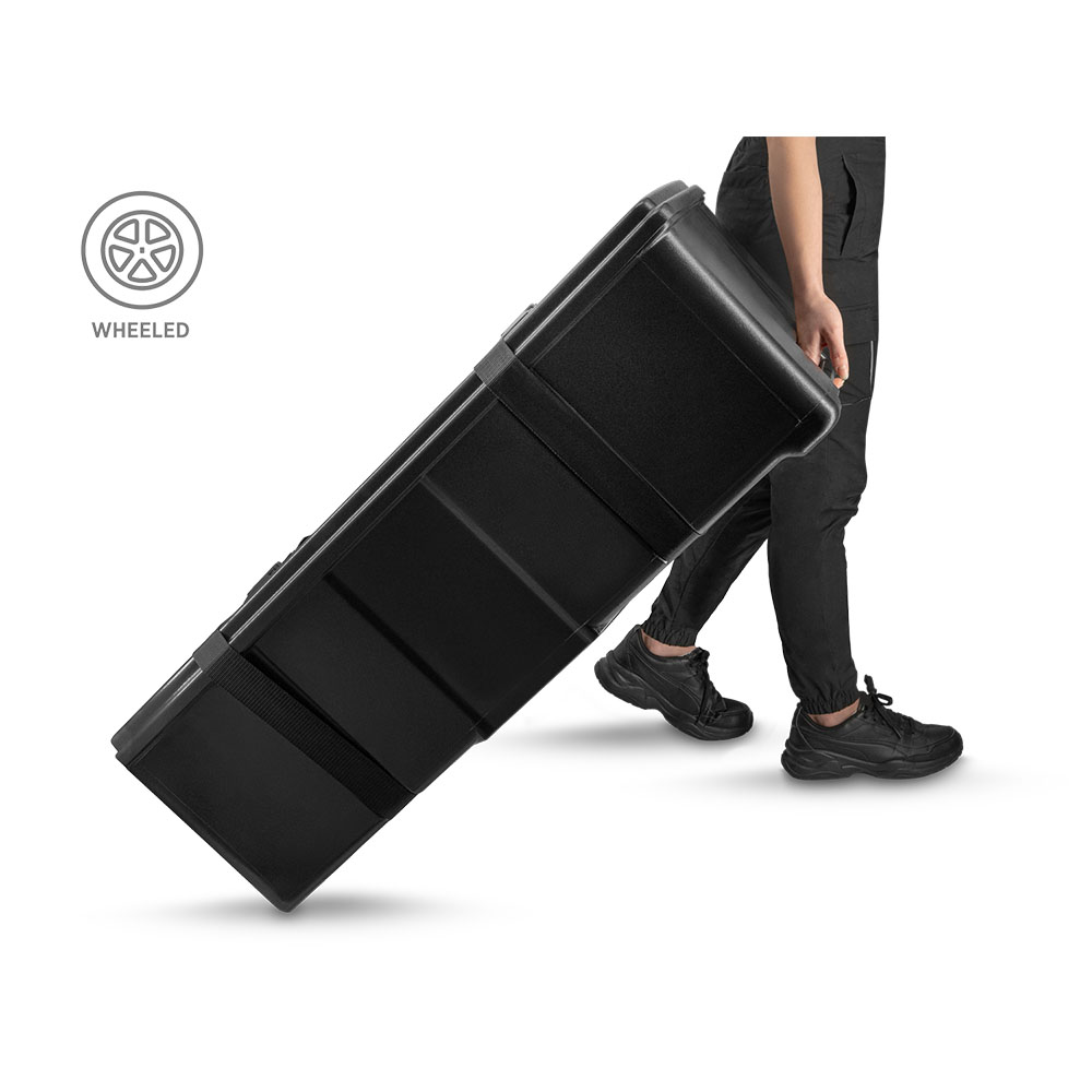 Masă Publicitară Pliabilă Tip Valiză cu Roți