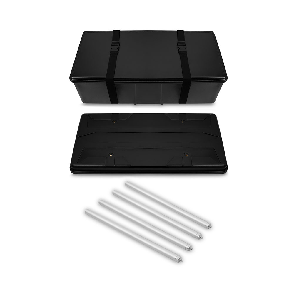 Masă Publicitară Pliabilă Tip Valiză cu Roți